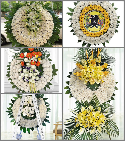 山西晋城城区西上庄街道南掩村花圈速递